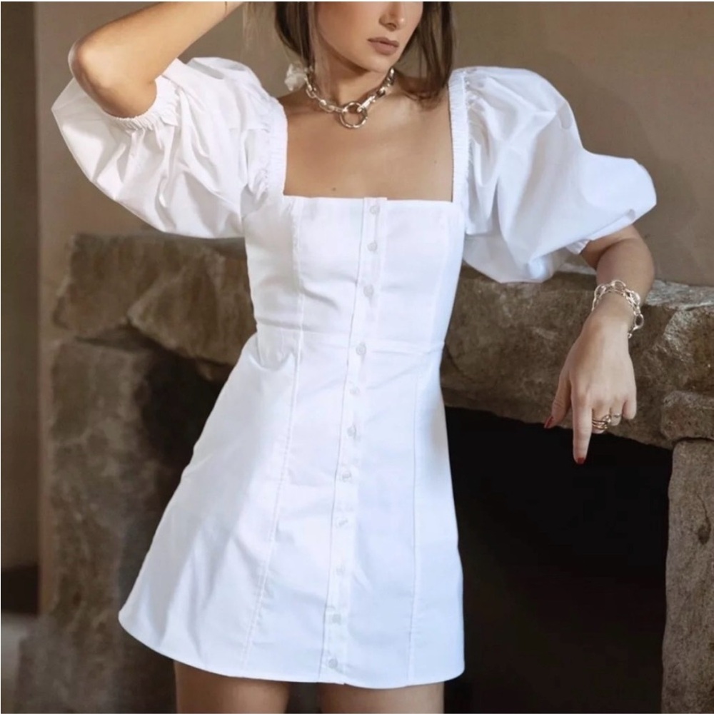 Danielle Bernstein Puff Sleeve Dress